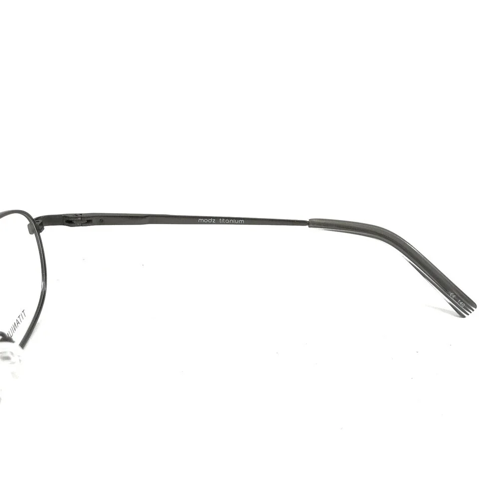 Modz Eyeglasses Frames MODERN DICTATOR MATTE GREY Titanium Oval Wire 53-17-145